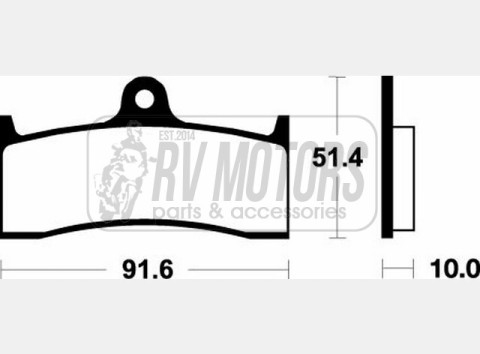 Тормозные колодки SBS 729RS