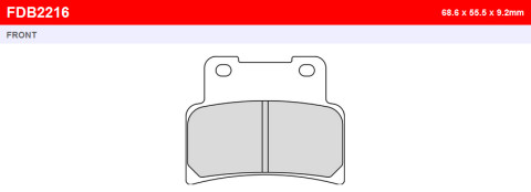 Тормозные колодки FERODO FDB2216P