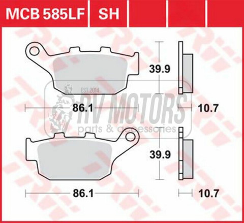 Тормозные колодки TRW LUCAS MCB585