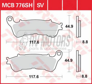 Тормозные колодки TRW LUCAS MCB776SV