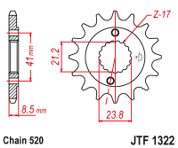 Приводная звезда JT JTF1322.14 (PBR 2071)