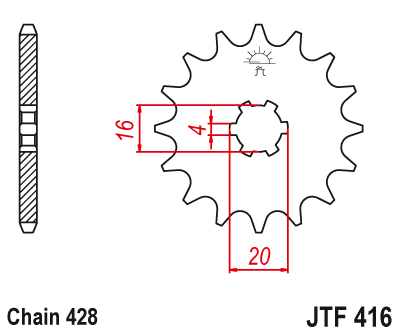 Привідна зірка JT JTF416.13 (PBR 416)