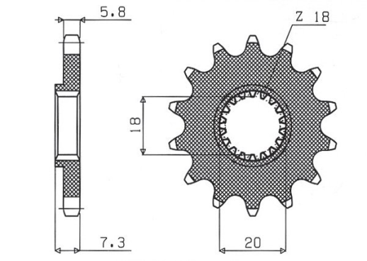 Привідна зірка SUNSTAR 32213 (JTF427.13)