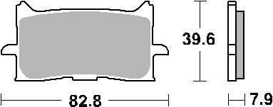 Тормозные колодки SBS 940HS (FA679)