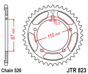 Приводная звезда JT JTR823.46 (PBR 795) 