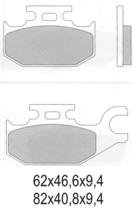 Тормозные колодки GALFER FD315G1380 (FA413)