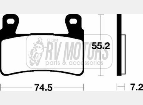 Тормозные колодки SBS 734RS