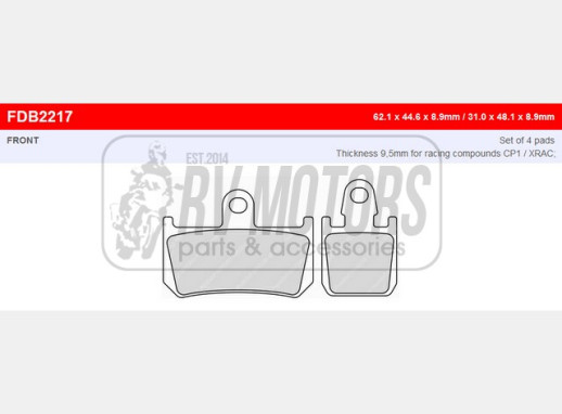 Гальмівні колодки FERODO FDB2217ST