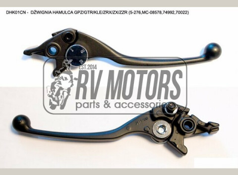 Рычаг тормоза KAWASAKI GPZ/GTR/KLE/ZRX/ZX/ZZR NACHMAN DHK01CN (74992, 70022, MC-08297BK)
