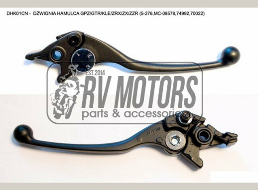 Важіль гальма KAWASAKI GPZ/GTR/KLE/ZRX/ZX/ZZR NACHMAN DHK01CN (74992, 70022, MC-08297BK)