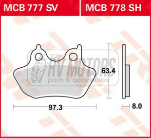 Тормозные колодки TRW LUCAS MCB777SV