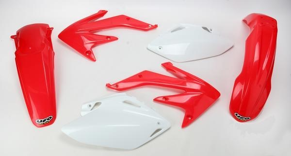 Комплект пластика UFO HONDA CR 50 '04-'10 (белый/красный) (HO036004999) HOKIT036004999