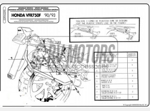 Крепления кофра KAPPA (без площадки) Honda VFR 750F (90-93) K2290