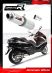 Прямоток DOMINATOR PIAGGIO X10 125 2012 - 2016 круглый