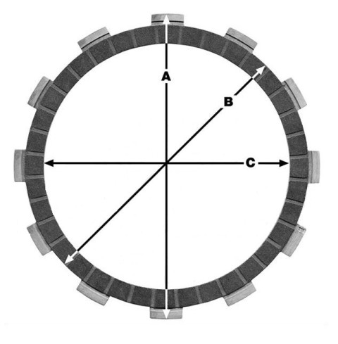 Фрикционные диски сцепления TRW Lucas MCC313-8 (EBS3330) Suzuki