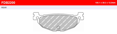 Тормозные колодки FERODO FDB2200SM