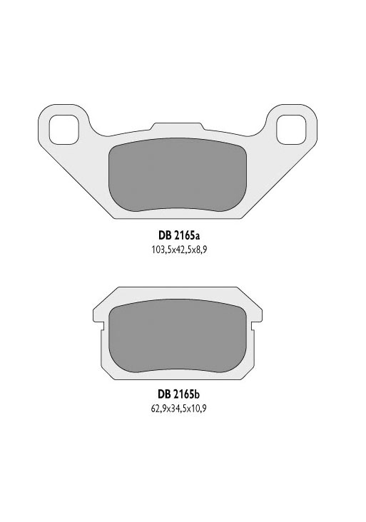 Колодки гальмові DELTA BRAKING DB2165OR-D (FA431)
