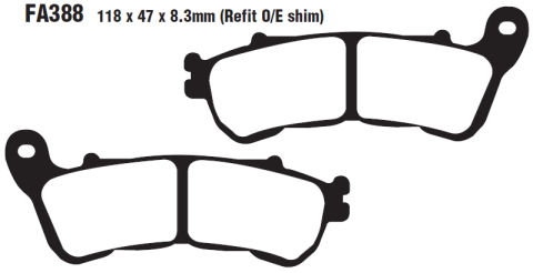 Тормозные колодки EBC SFA388