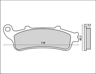 Тормозные колодки BRENTA FT 4081 (FA388)