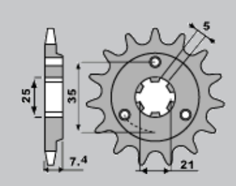 Приводная звезда SUZUKI DR 600/650 85-95 PBR 4371618NC (JTF437.16)