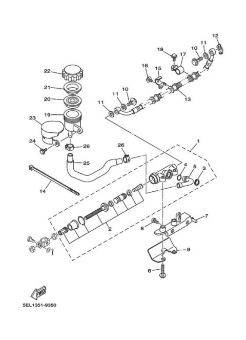 Тормозной бачок Yamaha 31A-25894-01-00