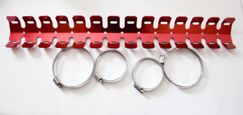 Защита колена JR L35278RD 2T алюминий, красный