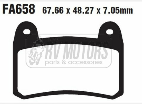 Тормозные колодки EBC FA658