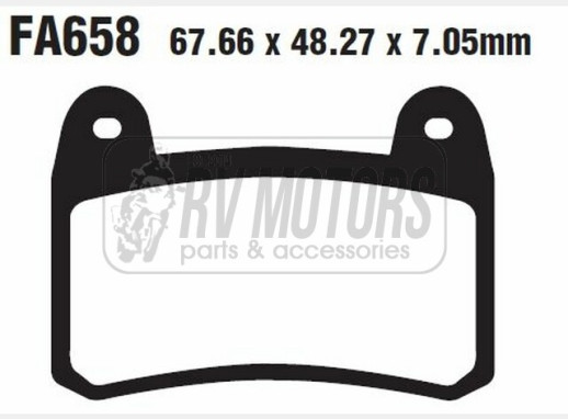 Гальмівні колодки EBC FA658