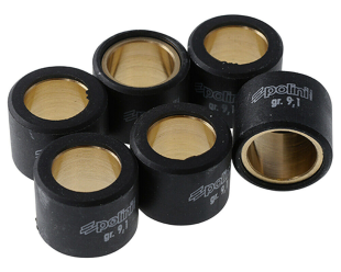 Ролики вариатора POLINI 046-92-91 19x15,5/9,1г 6шт красный