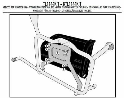 Крепление коробки для инструментов Kappa KS250 KLR1144 KTL1144KIT