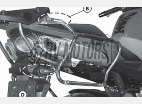 Крепления под боковые кофры KAPPA Monokey Suzuki GSR 600 KLX538