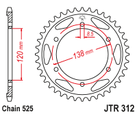 Приводная звезда JT JTR312.40 (PBR 253)