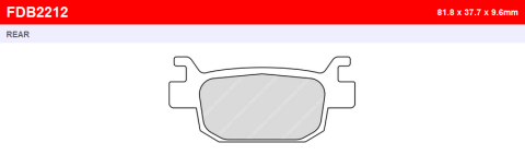 Тормозные колодки FERODO FDB2212SM