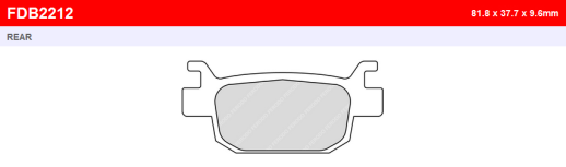 Гальмівні колодки FERODO FDB2212SM