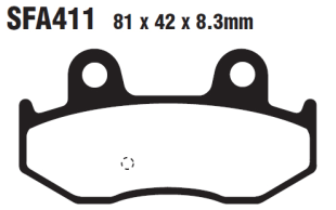 Тормозные колодки EBC SFA411