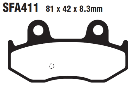 Тормозные колодки EBC SFA411