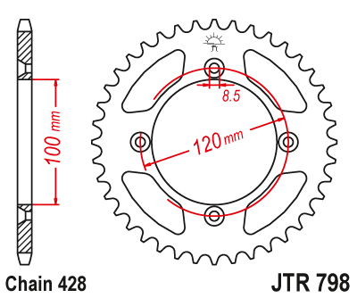 Привідна зірка JT JTR798.52 (PBR 798)