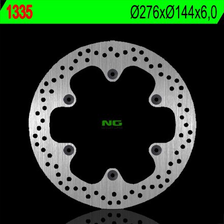 Тормозной диск NG задний HONDA CB 1300 '01-'05, CBR 1000F '87-'92, NT 650/700V '98-'15, CB 1000 '93-'95 (276X144X6) (6X10,5MM) NG1335