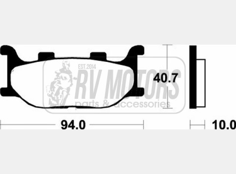 Тормозные колодки SBS 128MS