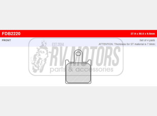 Тормозные колодки FERODO FDB2220ST