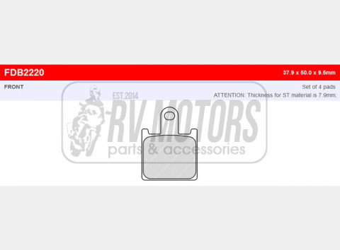 Тормозные колодки FERODO FDB2220ST