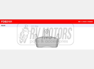 Тормозные колодки FERODO FDB2101AG