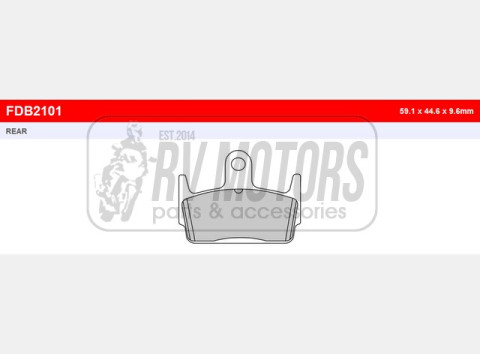 Тормозные колодки FERODO FDB2101AG