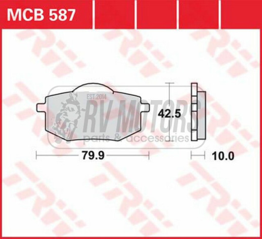 Колодки гальмівні TRW LUCAS MCB587
