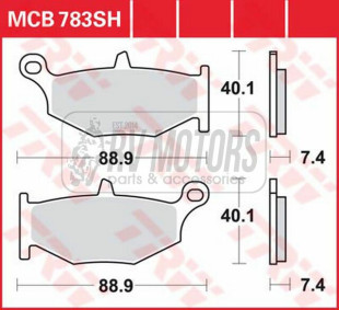 Тормозные колодки TRW LUCAS MCB783SH