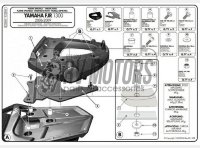 Крепления кофра KAPPA (с площадкой) Monolock Yamaha FJR 1300 (06-15) K228M