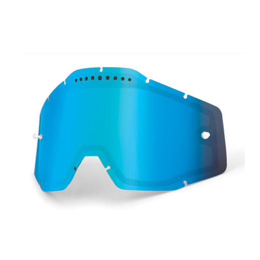 Скло маски 100% RACECRAFT/ACCURI/STRATA Blue Anti-Fog 51006-022-02
