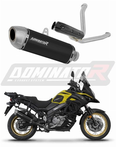 Прямоток Suzuki DL 650 V-Strom 2017 - 2025 DOMINATOR S6 черный