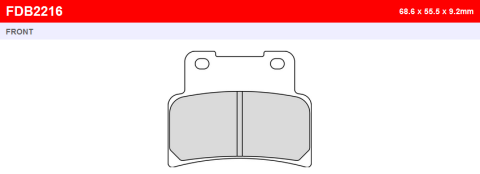 Тормозные колодки FERODO FDB2216ST