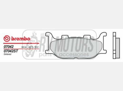 Гальмівні колодки BREMBO BRM 07042